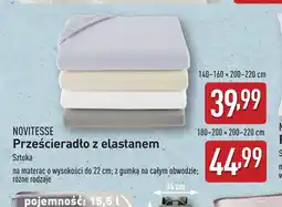 ALDI Prześcieradło z elastanem Novitesse oferta