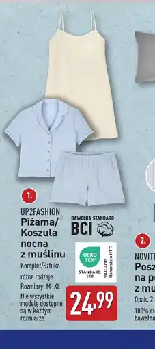 ALDI UP2FASHION Piżama/Koszula nocna z muślinu oferta