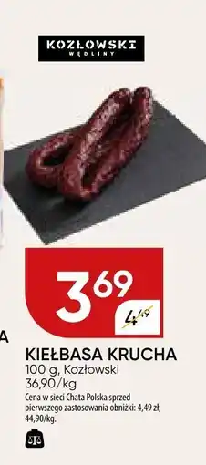 Chata Polska Kiełbasa krucha 100g Kozłowski oferta