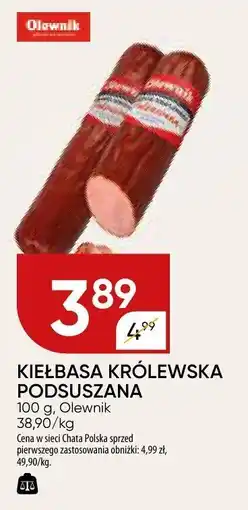Chata Polska Kiełbasa królewska podsuszana 100g Olewnik oferta