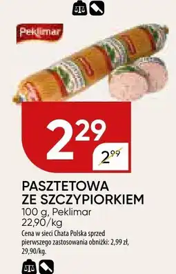 Chata Polska Pasztetowa ze szczypiorkiem 100g Peklimar oferta