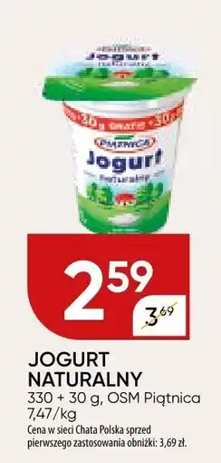 Chata Polska Jogurt naturalny OSM Piątnica oferta