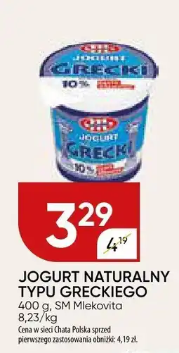 Chata Polska Jogurt naturalny typu greckiego SM Mlekovita oferta