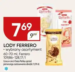 Chata Polska Lody Ferrero wybrany asortyment 60-70 ml oferta