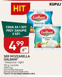 Chata Polska Ser mozzarella Galbani klasyczny light 125 g Lactalis oferta