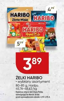 Chata Polska Żelki Haribo wybrany asortyment 80-85 g oferta