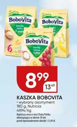 Chata Polska Kaszka Bobovita wybrany asortyment 180 g Nutricia oferta