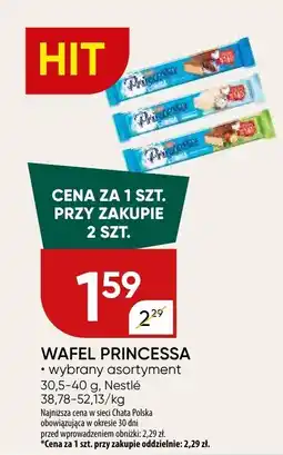 Chata Polska Wafel Princessa wybrany asortyment 38.78-52.13 g Nestlé oferta