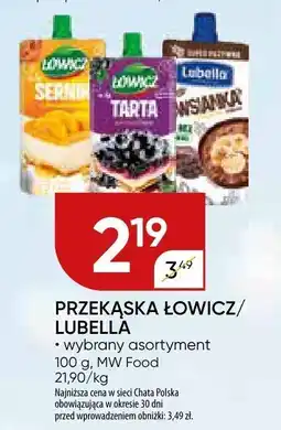 Chata Polska Przekąska Łowicz/Lubella wybrany asortyment 100 g M Food oferta