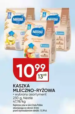 Chata Polska Kaszka mleczno-ryżowa wybrany asortyment 230 g Nestlé oferta