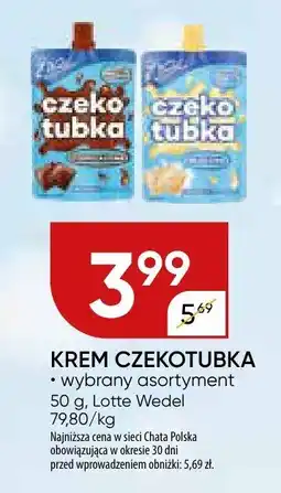 Chata Polska Krem czekotubka wybrany asortyment 50 g Wedel oferta
