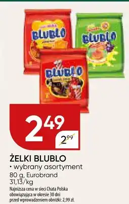 Chata Polska Żelki Blublo wybrany asortyment 80 g Eurobrand oferta
