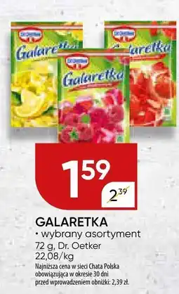 Chata Polska Galaretka Dr. Oetker 72 g oferta