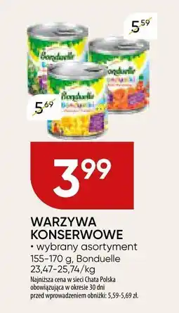 Chata Polska Warzywa konserwowe Bonduelle 155-170 g oferta