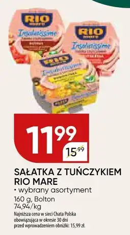 Chata Polska Sałatka z tuńczykiem Rio Mare 160 g oferta