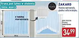 ALDI Firana żakardowa z taśmą marszczącą 160 x 300 cm Home Creation oferta