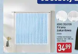 ALDI Firana żakardowa z taśmą marszczącą 160 x 300 cm Home Creation oferta