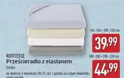 ALDI Prześcieradło z gumką elastanem 180-200 x 200-220 cm Novitesse oferta