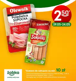 Żabka Polędwica Sopocka Olewnik / Parówki Sokoliki Sokołów oferta