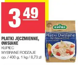 Spar Płatki jęczmienne, owsiane 400g Kupiec oferta