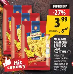 Arhelan Makaron 2-jajeczny Babci Gosi 400g oferta