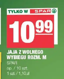 Spar Jaja z wolnego wybiegu rozm. M 10 szt. Spar oferta