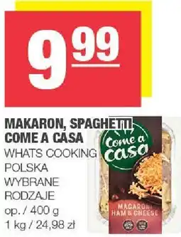 Spar Makaron, spaghetti Come a Casa 400g What's Cooking oferta