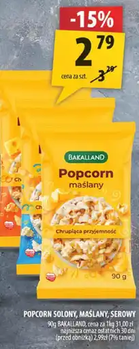 Arhelan Popcorn solony, maślany, serowy 90g Bakalland oferta