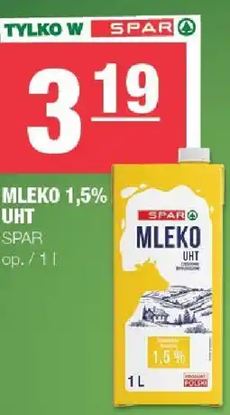 Spar Mleko 1.5% UHT Spar oferta