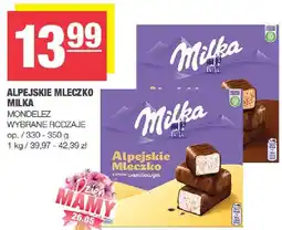 Spar Alpejskie mleczko Milka 330-350g Mondelez oferta