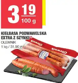 Spar Kiełbasa podwawelska extra z szynki Olewnik oferta
