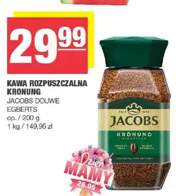 Spar Kawa rozpuszczalna Kronung 200g Jacobs Douwe Egberts oferta