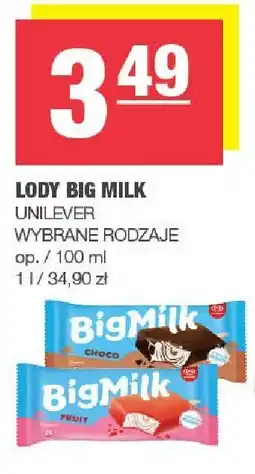 Spar Lody Big Milk Unilever oferta