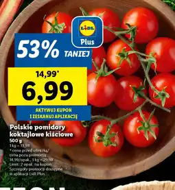 Lidl Polskie pomidory koktajlowe kiściowe oferta