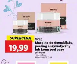 Lidl MOEE Masełko do demakijażu, peeling enzymatyczny lub krem pod oczy oferta