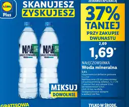 Lidl Nałęczowianka Woda mineralna oferta