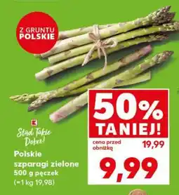 Kaufland Polskie szparagi zielone 500 g pęczek oferta