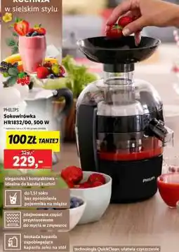 Lidl PHILIPS Sokowirówka HR1832/00, 500 W oferta