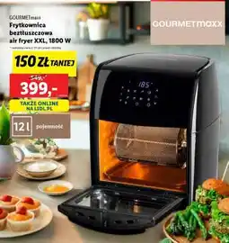 Lidl GOURMETmaxx Frytkownica beztłuszczowa air fryer XXL, 1800 W oferta