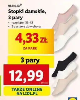Lidl Stopki damskie, 3 pary oferta