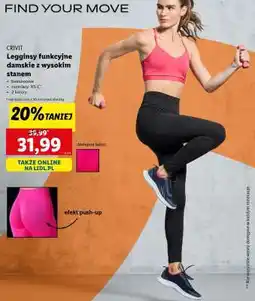 Lidl Crivit Legginsy funkcyjne damskie z wysokim stanem oferta