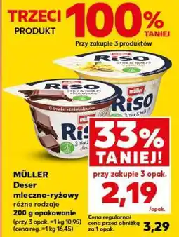 Kaufland MÜLLER Deser mleczno-ryżowy różne rodzaje oferta