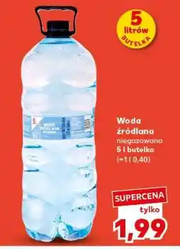 Kaufland Woda źródlana niegazowana 5 l butelka oferta
