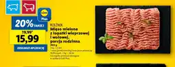 Lidl Mięso mielone z łopatki wieprzowej i wołowej oferta