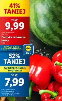 Lidl Papryka czerwona, luzem oferta