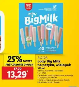 Lidl Algida Lody Big Milk na patyku, wielopak oferta