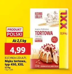 Lidl KUCHNIA LIDLA.PL Mąka tortowa, typ 450, XXL oferta