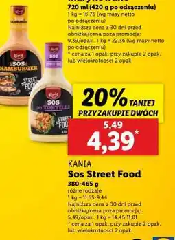 Lidl KANIA Sos Street Food oferta