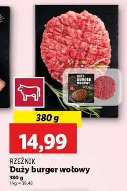 Lidl Duży burger wołowy oferta