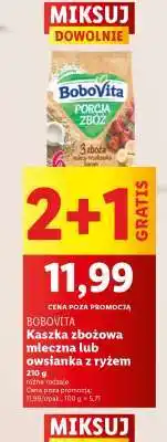 Lidl BOBOVITA Kaszka zbożowa mleczna lub owsianka z ryżem oferta
